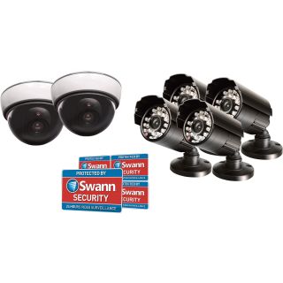 Swann Communications Simulated Security Kit — 6 Decoy Cameras, Model# SWADS-TPCKIT-GL  Simulated Security Equipment