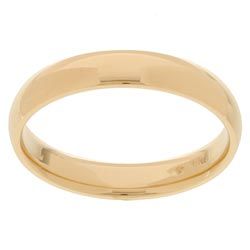 14k Yellow Gold Mens 4 mm Comfort Fit Wedding Band   10864532