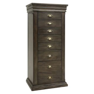 Hives & Honey Madison Jewelry Armoire   Grey/Brown