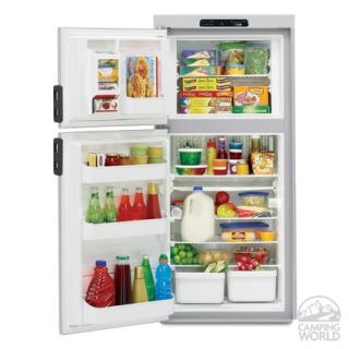 Dometic Americana Plus DM2662 2 Way Refrigerator with Icemaker, Double Door, 6.0 Cu. Ft.   Dometic DM2662RBIMH   Top Freezer Refrigerators