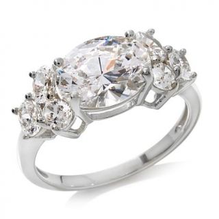 Absolute™ 4.5ct Oval Cluster Band Ring   7833559