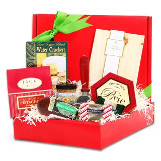 Alder Creek Gift Baskets Small Cutting Board Cheese & Chocolate Gift
