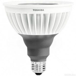 Toshiba 16P38/27KFL T PAR38 LED Bulb, E26 Wide Flood, 120V (75W Equiv.)   Dimmable   2700K   970 Lm.   81 CRI   ENERGY STAR