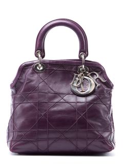 Purple Small Granville Tote Bag by Christian Dior