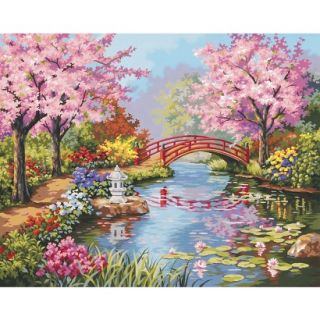 Dimensions Paint By Number Kit   Japanese Garden (16x20)