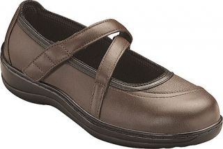 Womens Orthofeet Celina   Brown Leather
