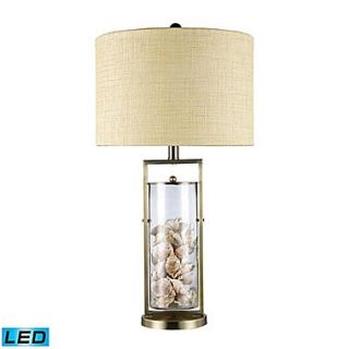 Dimond Lighting Millisle 582D1978 LED9 29 Table Lamp, Antique Brass/Clear