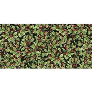 Springs Creative Christmas Packed Toys and Holly, Multi Colored, 43/44" Wide, Fabric By the Yard