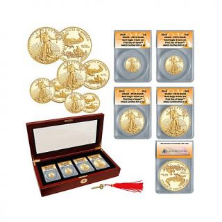 2016 ANACS PR70 First Day of Issue Limited Edition of (19) 4 piece Gold Eagle C   8086137