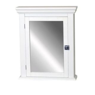 Zenith Early American 22 in. x 27 in. Wood Surface Mount Medicine Cabinet in White MC10WW