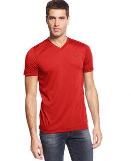 Puma Mens Essential V Neck T Shirt   T Shirts   Men