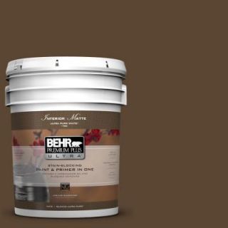 BEHR Premium Plus Ultra 5 gal. #ECC 20 3 Hickory Grove Flat/Matte Interior Paint 175305