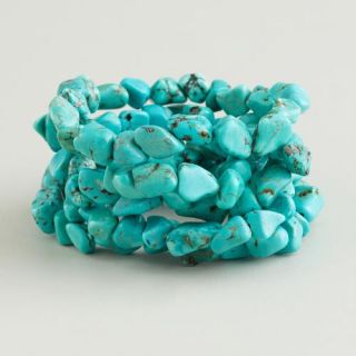 Turquoise Five Row Bracelet