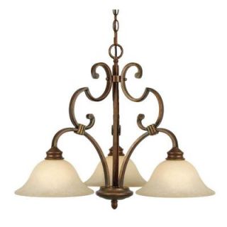 Hollis Collection 3 Light Champagne Bronze Chandelier 711NDMPCB