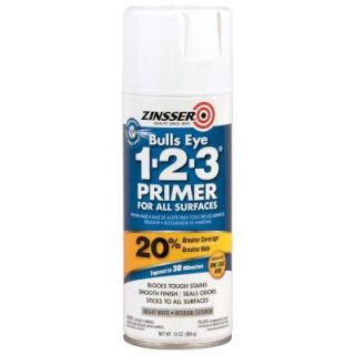 Zinsser 13 oz. Bulls Eye 1 2 3 White Oil Based Interior/Exterior Primer and Sealer Spray (Case of 6) 2008