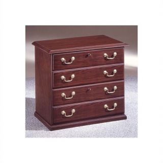 DMi Andover 2 Drawer Lateral Wood File Cabinet in Mahogany   7462 15