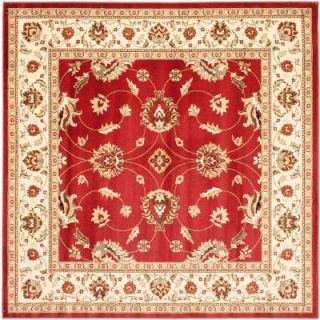 Safavieh Lyndhurst Red/Ivory 6 ft. 7 in. x 6 ft. 7 in. Square Area Rug LNH553 4012 7SQ