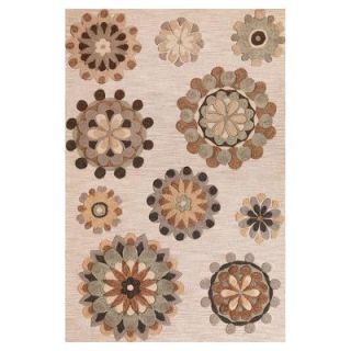 Kas Rugs Wheels are Turning Beige 9 ft. x 13 ft. Area Rug MIA21129X13