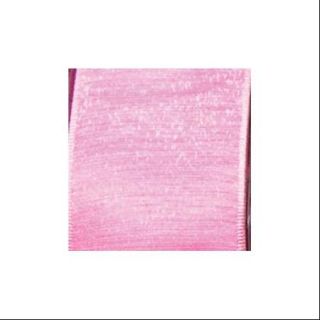 Pink Shiny Polyester Taffeta Decoritive Wired Ribbon 1.5" x 54 Yards