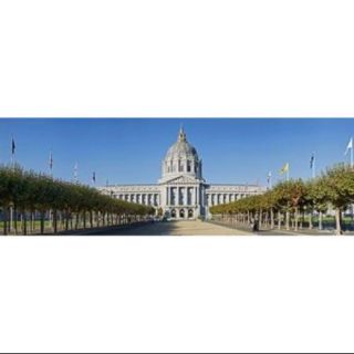 Facade of the Historic City Hall near the Civic Center, San Francisco, California, USA Poster Print by Panoramic Images (27 x 9)