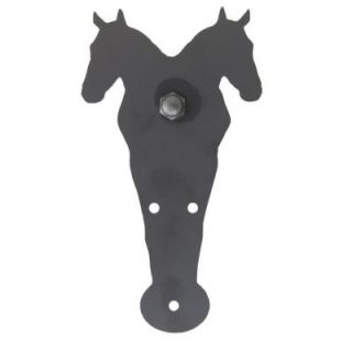 Quiet Glide 8 5/8 in. x 4 5/8 in. Double Horse Black Roller Strap QG1304DH08