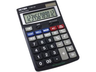 Victor 1180 3A 1180 3A Antimicrobial Desktop Calculator, 12 Digit LCD