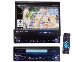 Refurbished: Pyle   7'' Single DIN In Dash Motorized Touch Screen TFT/LCD Monitor w/ DVD/CD/MP3/MP4/USB/SD/AM FM Receiver (Refurbished)