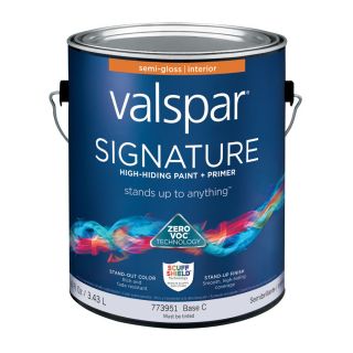 Valspar Signature Base C Semi Gloss Latex Interior Paint and Primer in One (Actual Net Contents: 116 fl oz)