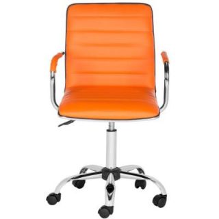 Safavieh Jonika Leather Office Chair Orange FOX7520D