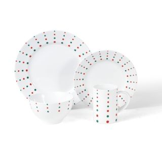 Mikasa Christmas Cheers Dots Place Setting Porcelain (Set of 4