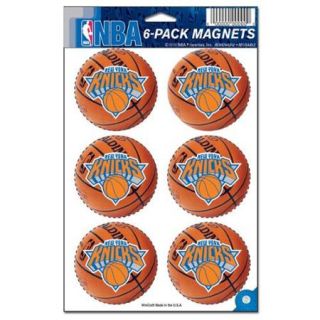 New York Knicks Official NBA 2 inch wide each Car Magnet 6 Pack by Wincraft