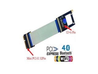 Mini PCI E to BCM94360CD BCM94331CD Flexible Adapter with Wireless Antenna
