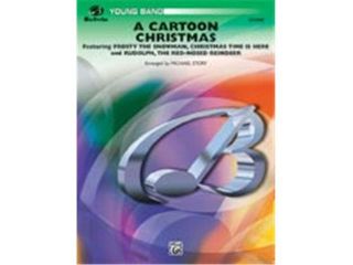Alfred Publishing 00 CBM01003 A Cartoon Christmas   Featuring Frosty the Snowman Christmas Time Is Here and Rudolph the Red Nosed Reindeer   Music Book