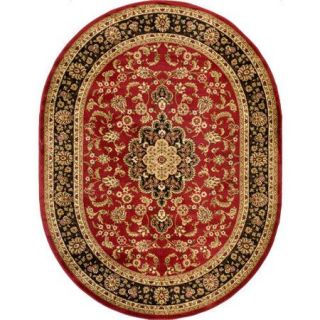 Well Woven Barclay Medallion Kashan Traditional Red Area Rug