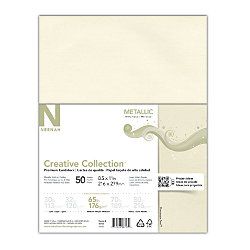 Neenah Metallics FSC Certified Paper 8 12 x 11  Champagne Pearl Pack Of 50 Sheets