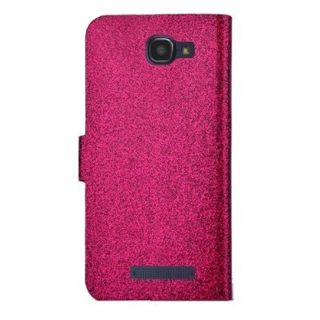 INSTEN Stand Folio Flip Glitter Leather Phone Case Cover With Diamond
