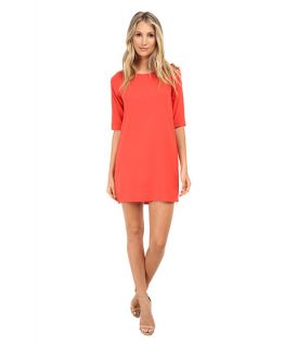 gabriella rocha hillary 3 4 sleeve dress with back zipper orange