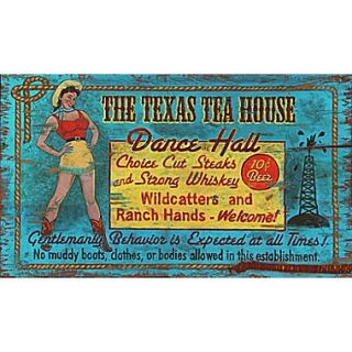 Vintage Signs Texas Tea House Vintage Advertisement Plaque