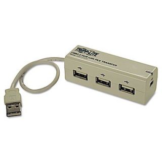 Tripp Lite TRPU227FT3R 3 Port Hi Speed USB 2.0 Hub With File Transfer Function, White