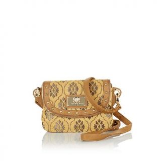 Sharif Royal Tapestry Crossbody with Leather Trim   7887264