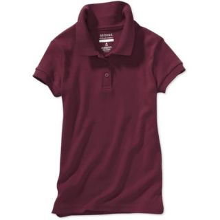George Girls' School Uniform Short Sleeve Polo Shirt with Scotchgard