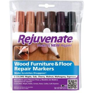 Rejuvenate Wood Furniture and Floor Repair Markers RJ6WM