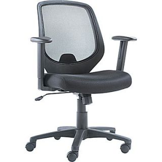 OIF CD4218 Mesh Mid Back Task Chair with Adjustable Arms, Black