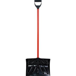 KLONDIKE 16 in Poly Snow Shovel with 36 in Steel Handle