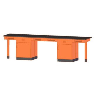 Four Station Service Center Workstation by Diversified Woodcrafts