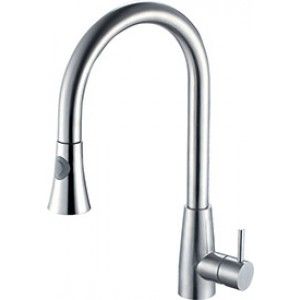 Alfi Brand AB2034 BSS Kitchen Faucet, Pull Down Single Hole   Solid Brushed Stainless Steel