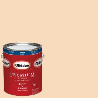 Glidden Premium 1 gal. #HDGO31 Sandy Feet Satin Latex Interior Paint with Primer HDGO31P 01SA