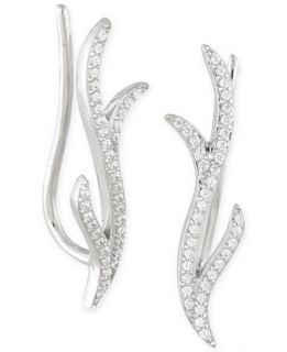 Diamond Ear Crawlers (1/6 ct. t.w.) in 10k White Gold   Earrings