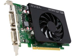 Refurbished: EVGA GeForce GT 730 DirectX 12 (feature level 11_0) 02G P3 2738 RX 2GB 128 Bit DDR3 PCI Express 2.0 Video Card