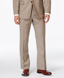 Tommy Hilfiger Tan Sharkskin Slim Fit Pant   Suits & Suit Separates